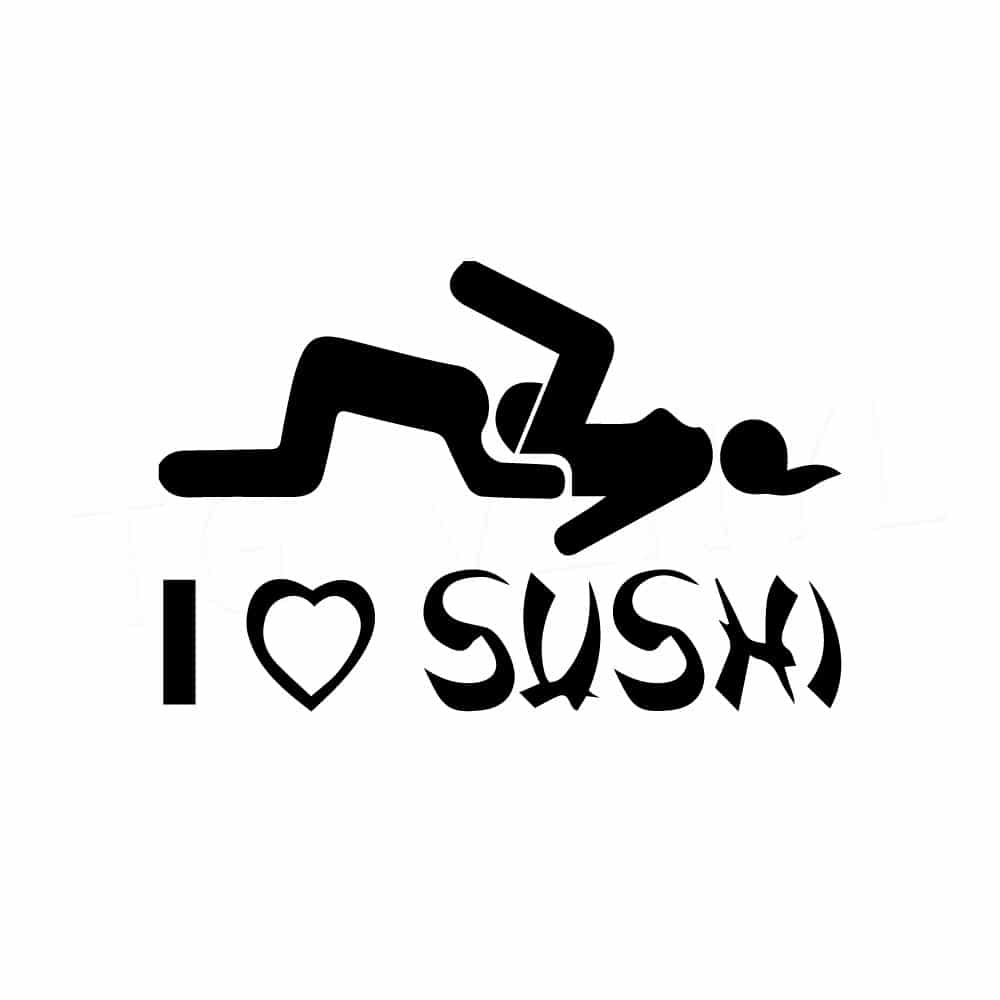 I love sushi aufkleber